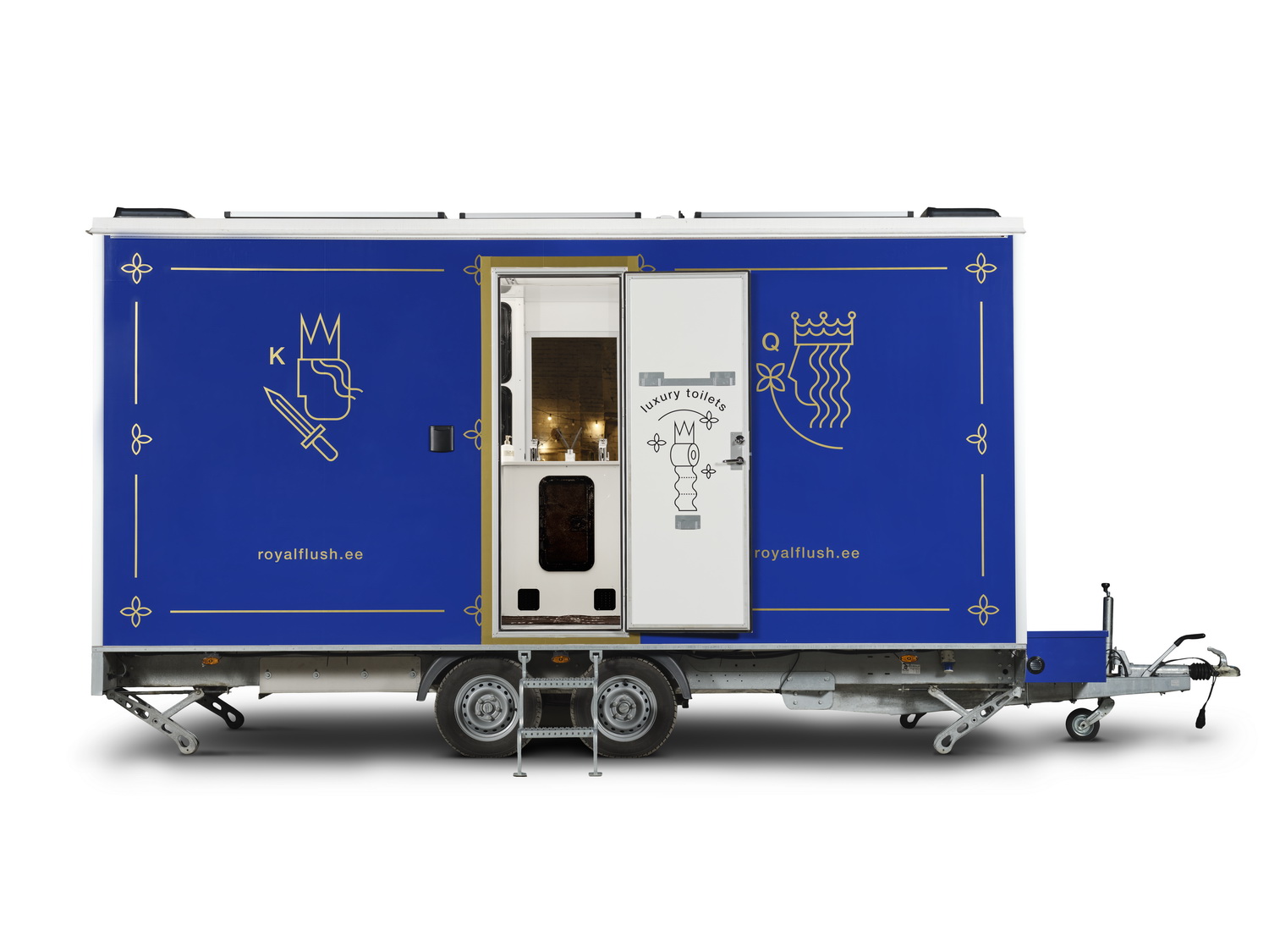 4 vietu tualetes piekabe